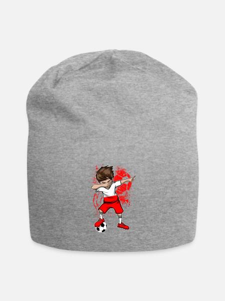Polen Fußball Nationalmannschaft WM - Jersey-Beanie - Grau meliert