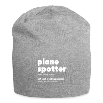 Plane Spotting Definition Flugzeug Fotografie Foto - Jersey-Beanie - Grau meliert - Vorne