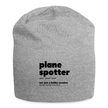 Plane Spotting Definition Flugzeug Spotter Foto - Jersey-Beanie - Grau meliert - Vorne