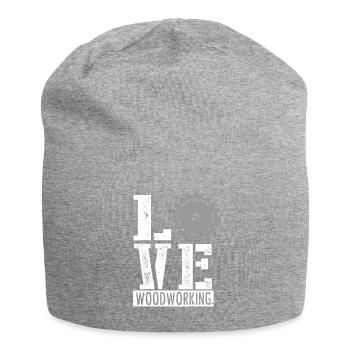 Tischler Schreiner Geschenk - Jersey-Beanie - Grau meliert - Vorne