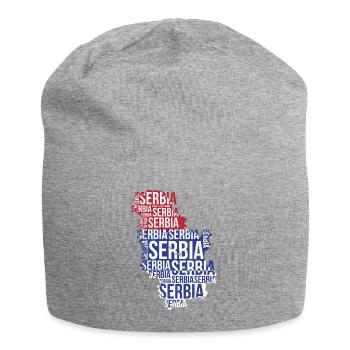 Serbie Serbie Serbie  - Bonnet en jersey - gris chiné - Devant