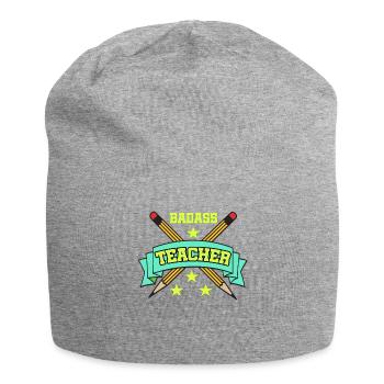 Lehrer Lehrerin Schule Unterricht Lehramt Schüler. - Jersey-Beanie - Grau meliert - Vorne