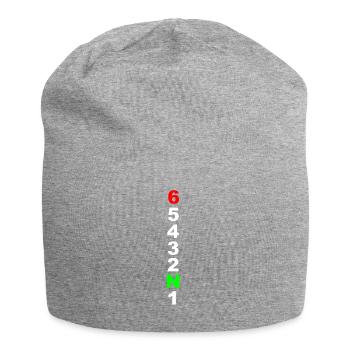 Motorrad - Jersey-Beanie - Grau meliert - Vorne