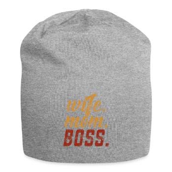 Femme Mom Boss Lady - Bonnet en jersey - gris chiné - Devant
