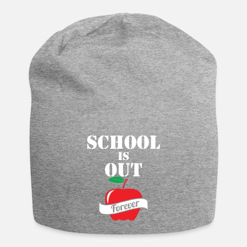 L'école est hors de la retraite des enseignants pour toujours - Bonnet en jersey - gris chiné