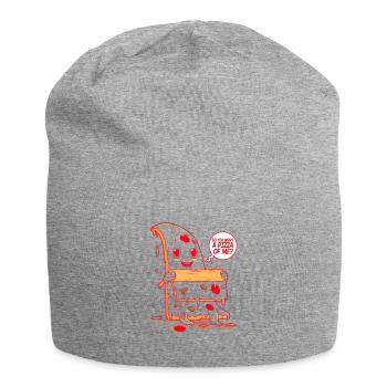 Do You Want A Pizza Of Me? - Jersey Beanie - heather grey - Front