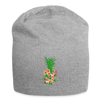 Ananas - Jersey-Beanie - Grau meliert - Vorne