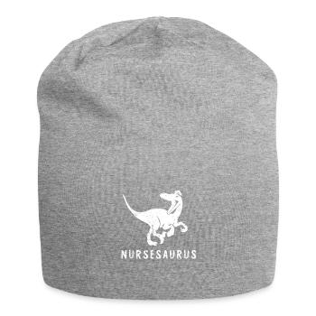 NURSESAURUS Infirmière Infirmière Chemise - Bonnet en jersey - gris chiné - Devant