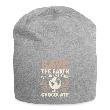 Schokolade - Jersey-Beanie - Grau meliert - Vorne