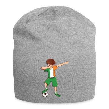 Dab Dabbing Irlande football joueur de maillot de football - Bonnet en jersey - gris chiné - Devant