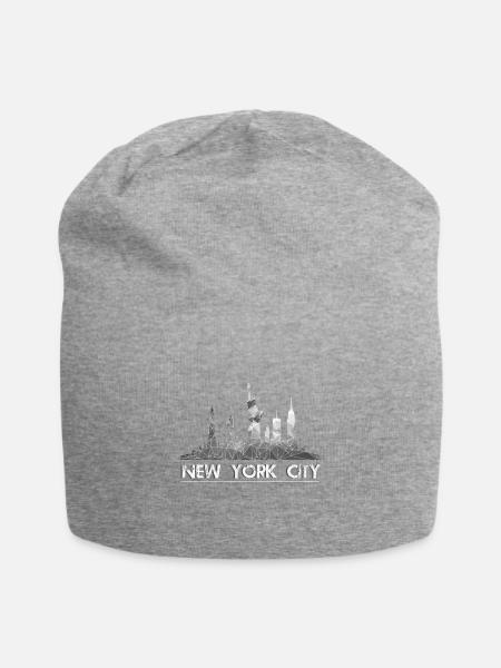 Skyline de New York en gris - Bonnet en jersey - gris chiné