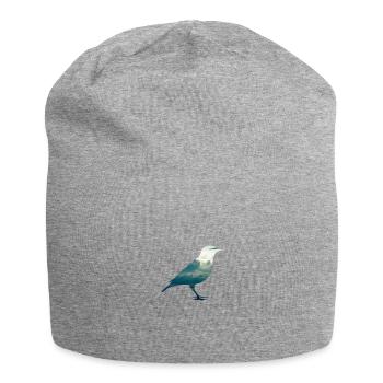 Oiseau animal nuages ciel voler - Bonnet en jersey - gris chiné - Devant