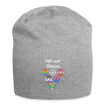 Fierté et tolérance lgbt - Bonnet en jersey - gris chiné - Devant