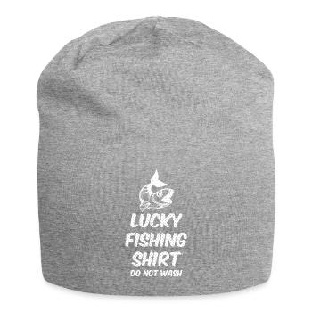 Angeln - Fischen - Angler - Fischer - Fischerei - Jersey-Beanie - Grau meliert - Vorne