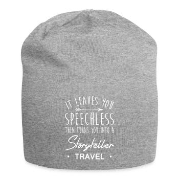 Travel - Jersey-Beanie - Grau meliert - Vorne