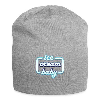 Bébé crème glacée - chemise d'été - Bonnet en jersey - gris chiné - Devant