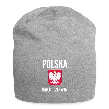 Polska Bialo Czerwoni Fußball Polen Design 2018 - Jersey-Beanie - Grau meliert - Vorne
