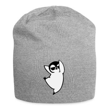Dabbing Penguin - Animal Penguin - Jersey-Beanie - Grau meliert - Vorne