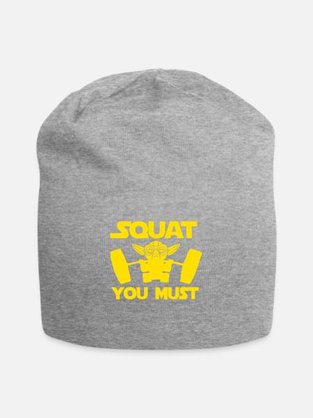 Fitness Gym - Jersey-Beanie - Grau meliert