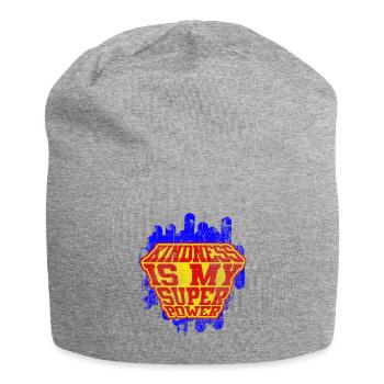 Kindness Is My Superpower Spread Peace - Jersey Beanie - heather grey - Front