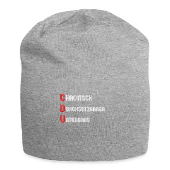 CDU Politik Bundestag Spruch - Jersey-Beanie - Grau meliert - Vorne
