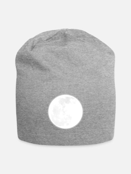 Full Moon - Jersey Beanie - heather grey