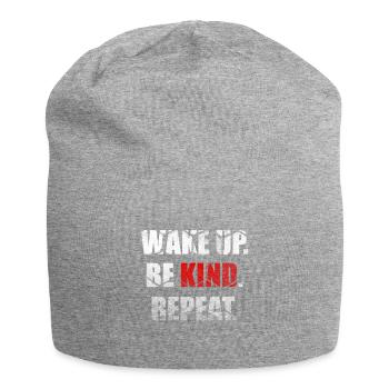 Wake Up Be Kind Repeat Spread Kindness Stop Bully - Bonnet en jersey - gris chiné - Devant