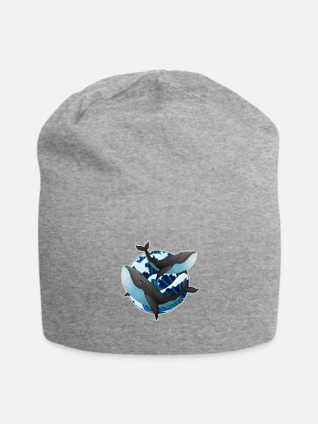 Wale - Jersey-Beanie - Grau meliert