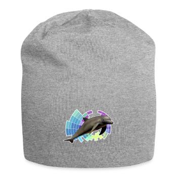 Delfin - Jersey-Beanie - Grau meliert - Vorne