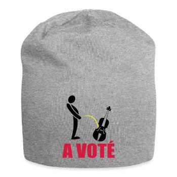 A voté - Bonnet en jersey - gris chiné - Devant