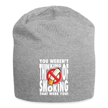 Nicht Rauchen, Nichtraucher uncool, Tabak Shirt - Jersey-Beanie - Grau meliert - Vorne