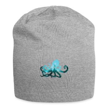 Krake Ozean Geschenk Tintenfisch Octopus Taucher - Jersey-Beanie - Grau meliert - Vorne