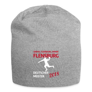 Flensburg Handball Deutscher Meister 2018 - Jersey-Beanie - Grau meliert - Vorne