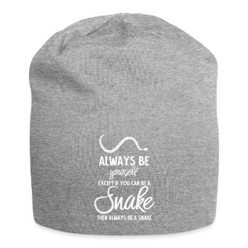 Schlangen - Schlange - Schlangenbesitzer - Lustig - Jersey-Beanie - Grau meliert - Vorne
