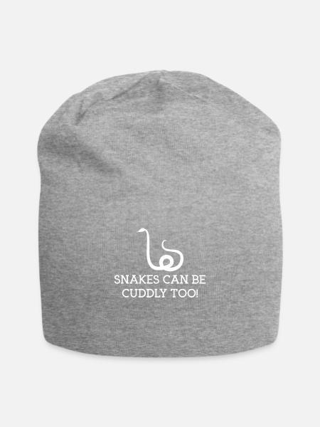 Schlangen - Schlange - Schlangenhalter - Lustig - Jersey-Beanie - Grau meliert