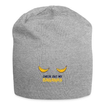 Cadeau de banane consultez mes seins - Bonnet en jersey - gris chiné - Devant