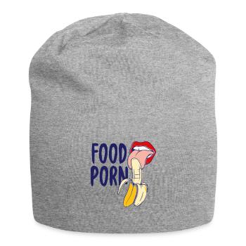 Banana Gift Food Porn licking Shirt - Jersey Beanie - heather grey - Front