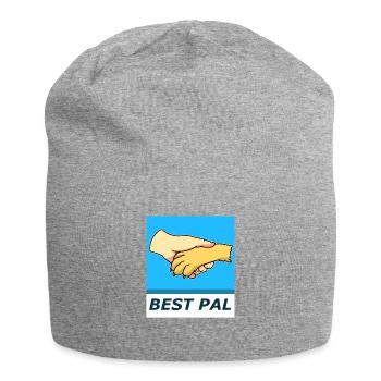Meilleur ami - humain - chien - Bonnet en jersey - gris chiné - Devant