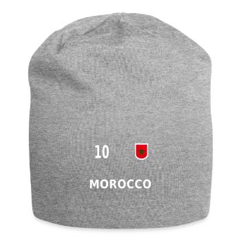 Marokko Fussball Trikot 2018 Nummer 10 - Jersey-Beanie - Grau meliert - Vorne