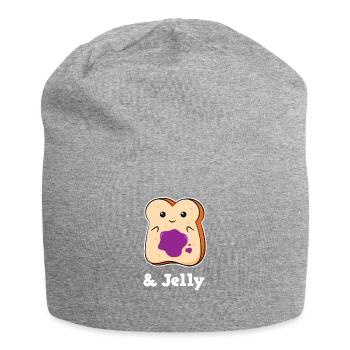 Beurre de cacahuète et confiture - Bonnet en jersey - gris chiné - Devant