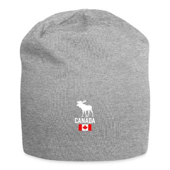 Canada Moose Canada Flag Canadian Pride Maple Leaf - Bonnet en jersey - gris chiné - Devant