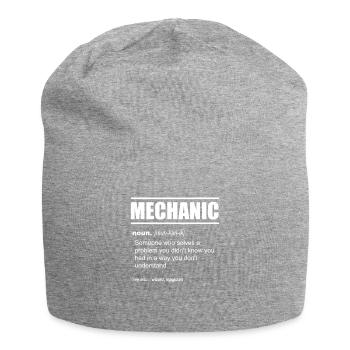 Mechanic Definition - Someone who solves a problem - Jersey-Beanie - Grau meliert - Vorne
