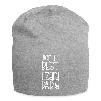 Echse - Echsen - Echsenbesitzer - Dad - Geschenk - Jersey-Beanie - Grau meliert - Vorne