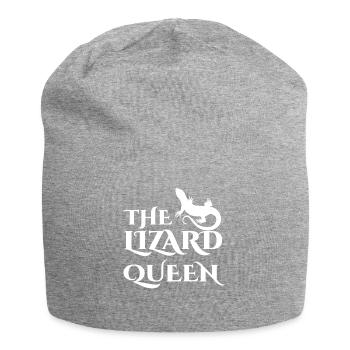 Echse - Echsen - Echsenbesitzer - Königin - Jersey-Beanie - Grau meliert - Vorne