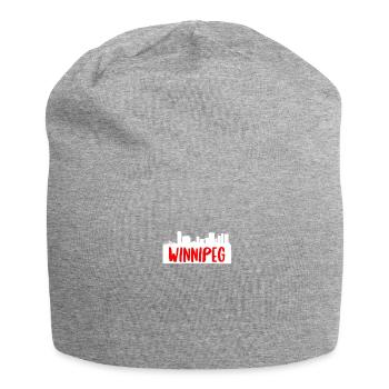 Winnipeg Skyline Manitoba Canadian Province Canada - Bonnet en jersey - gris chiné - Devant