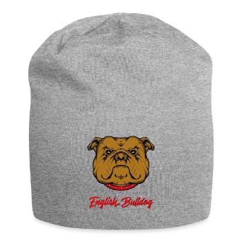 Bulldog anglais - Bonnet en jersey - gris chiné - Devant