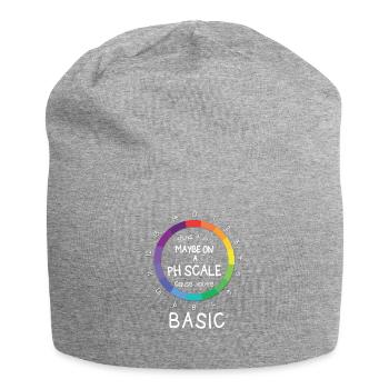 pH Scale Funny Chemist Fun Joke Fun Gift - Jersey Beanie - heather grey - Front