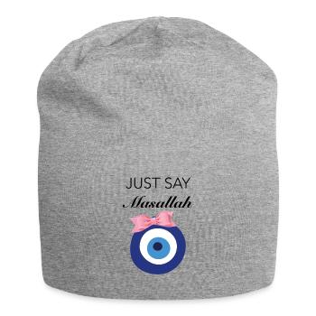 JUST SAY MASALLAH SHIRT - Jersey-Beanie - Grau meliert - Vorne