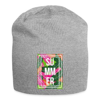 Palmes d’été - Bonnet en jersey - gris chiné - Devant