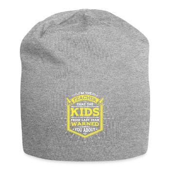 Teacher’s Warning - Bonnet en jersey - gris chiné - Devant
